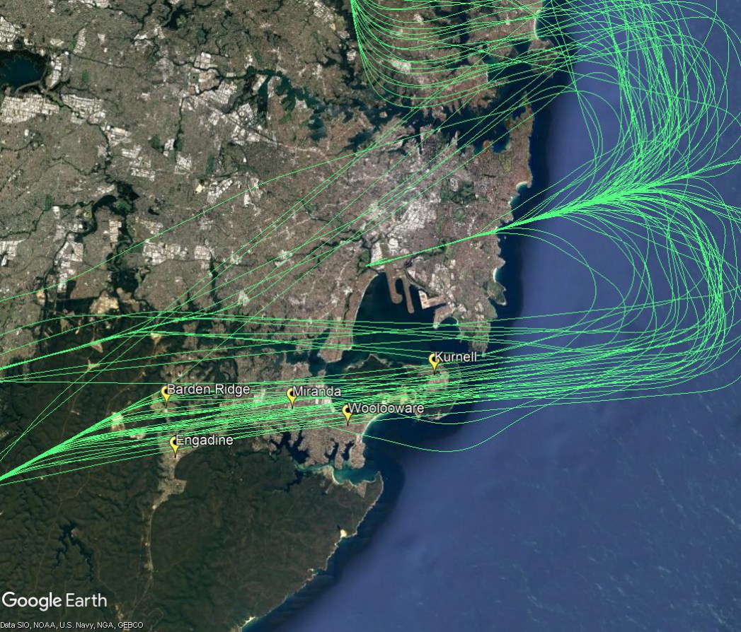 Arrivals to the east-west runway