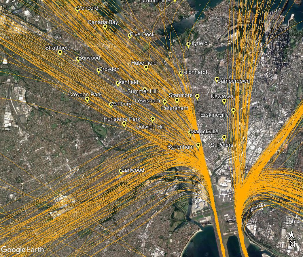 Departures over the inner west